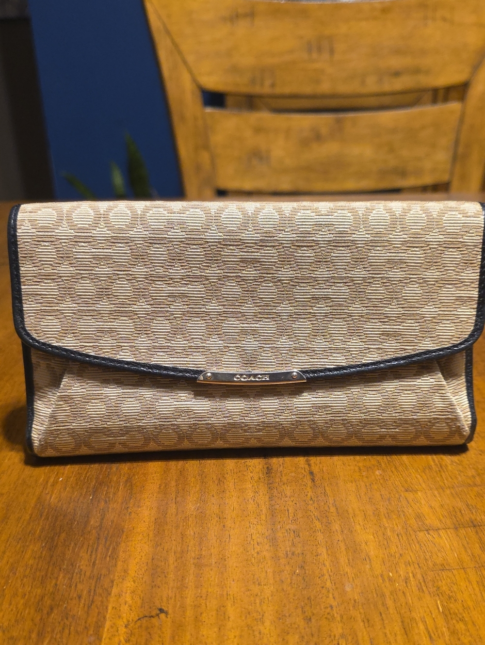 Coach Madison Needlepoint Long Wallet